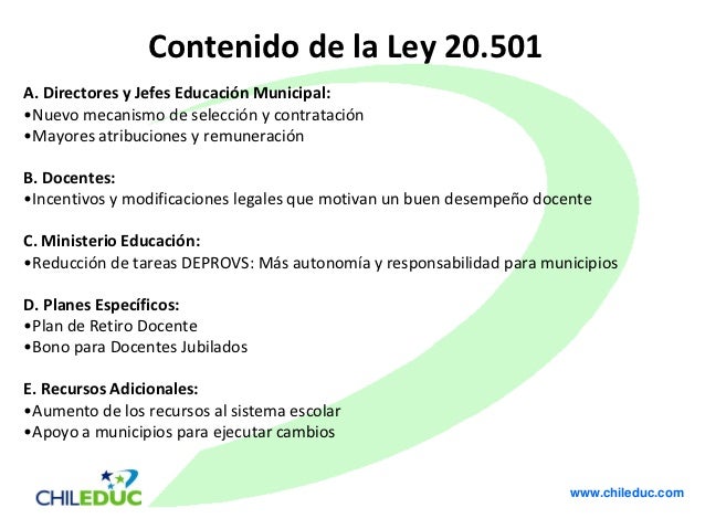 ley 20501